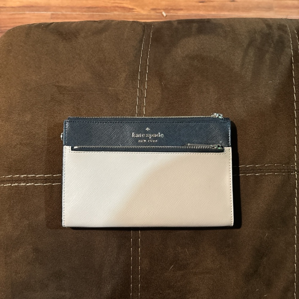 Kate Spade Black and Beige Men's Wallet
